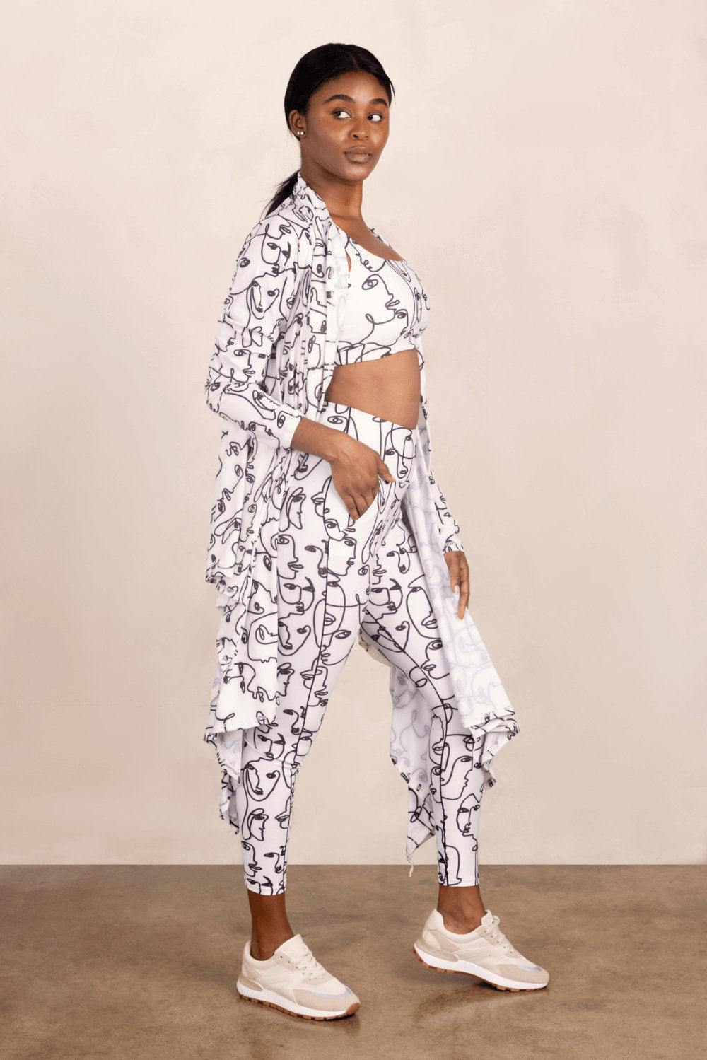 Go With the Flow Long Draped Cardigan
